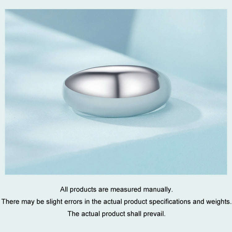S925 Sterling Silver Plain Aperture Adjustable Ring(SCR983-E)