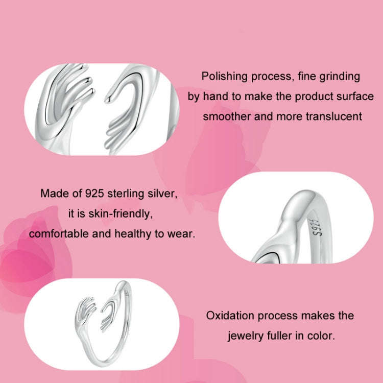 S925 Sterling Silver Guard Open Adjustable Ring(SCR1003-E)