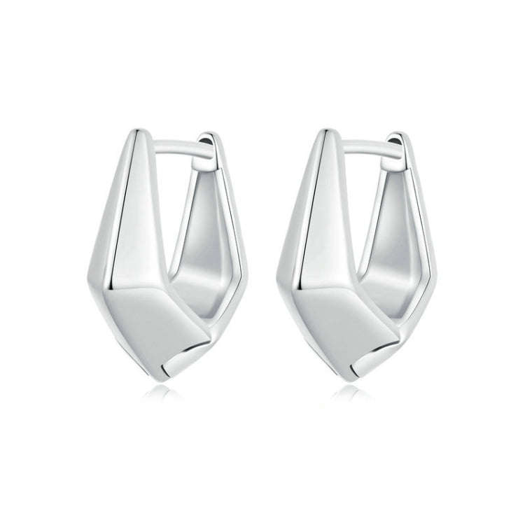 S925 Sterling Silver Geometric Women Earrings(SCE1704)