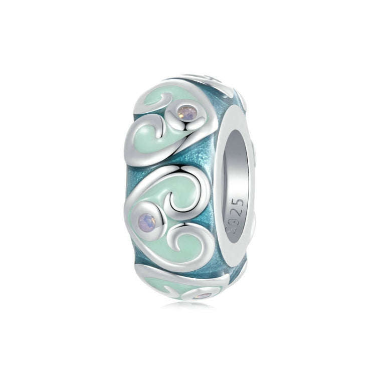 S925 Sterling Silver Easter Colorful Retro Silicone DIY Beads(BSC999)