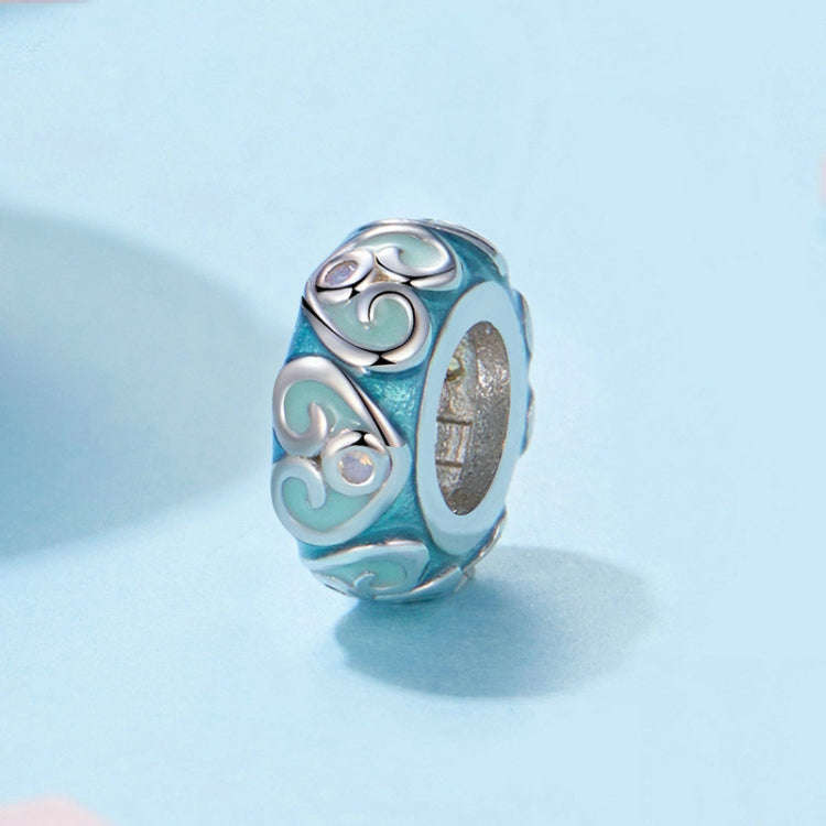 S925 Sterling Silver Easter Colorful Retro Silicone DIY Beads(BSC999)
