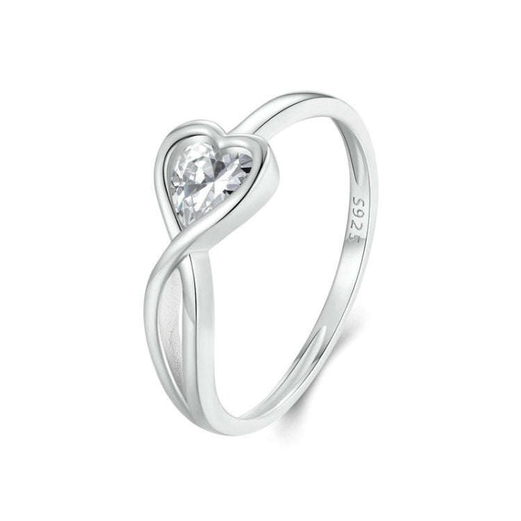 S925 Platinum-plated Infinite Loop Love Ring(No.8)
