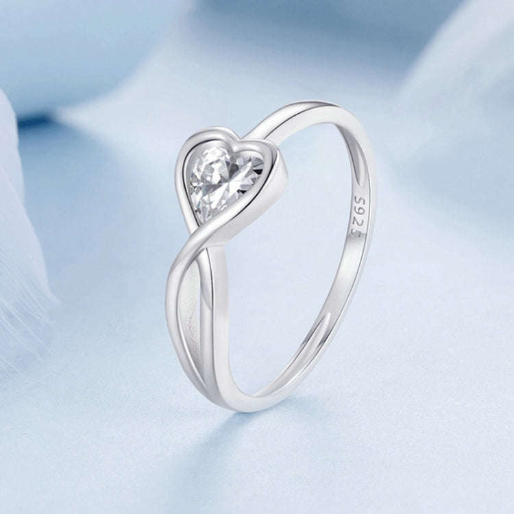 S925 Platinum-plated Infinite Loop Love Ring(No.7)
