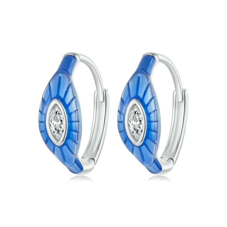 S925 Platinum-plated Vintage  Eye Earrings(SCE1737)