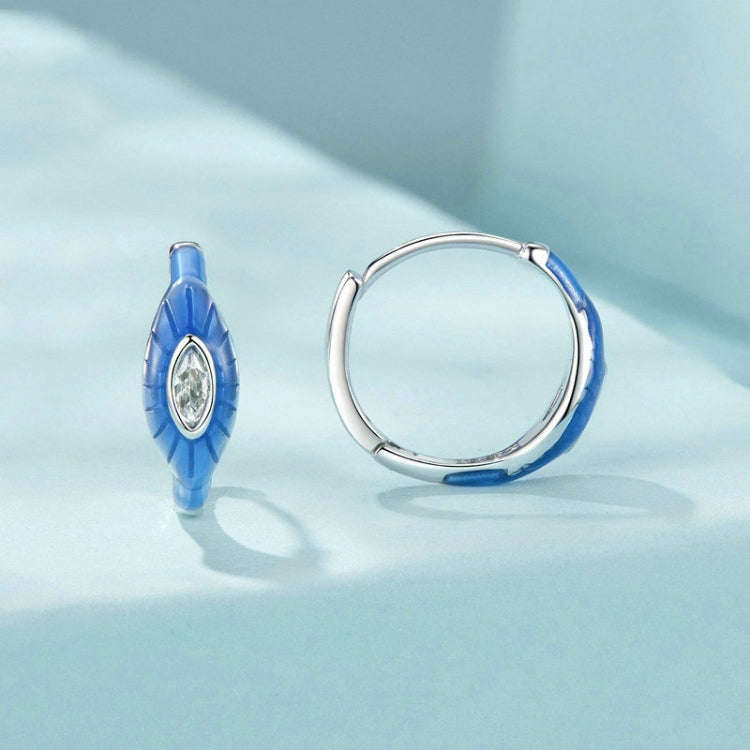 S925 Platinum-plated Vintage  Eye Earrings(SCE1737)