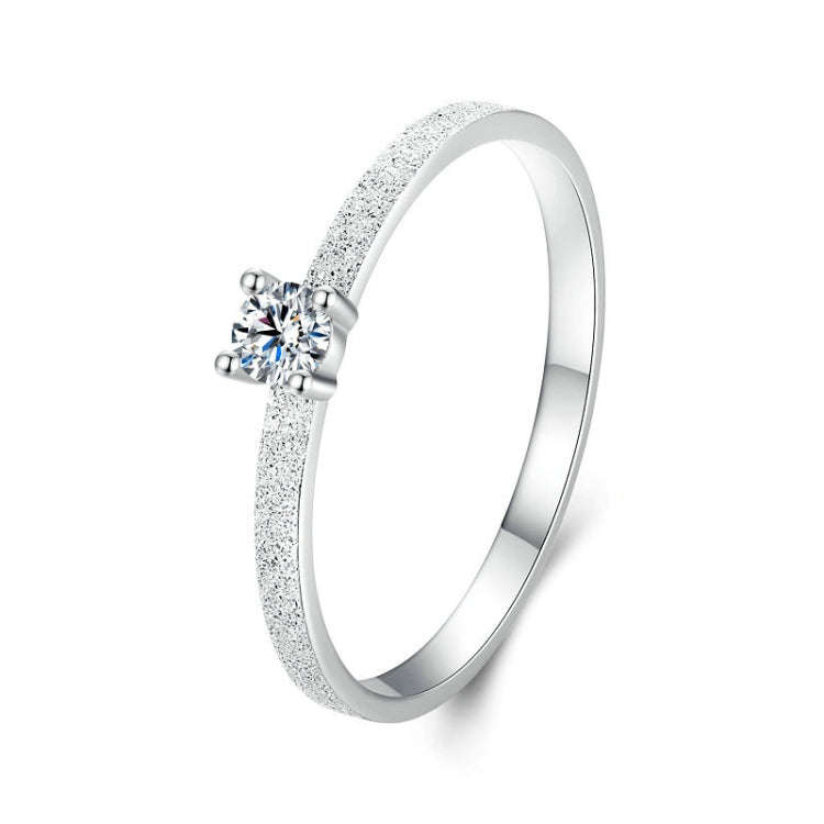 MSR058 S925 Sterling Silver Mossian Stone Ring Platinum Plating Ring(7)