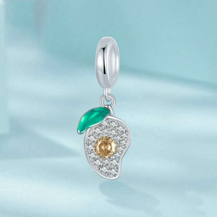 S925 Sterling Silver DIY Mango Bracelet Pendant(SCC2822)