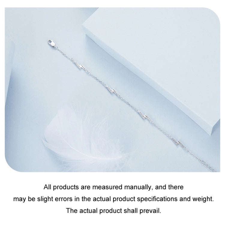S925 Sterling Silver Platinum-plated Lightning Bracelet(BSB181)