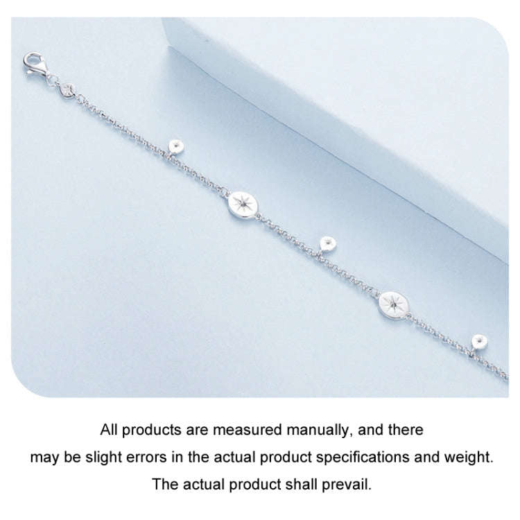 S925 Sterling Silver Platinum-plated Sun Bracelet(BSB182)