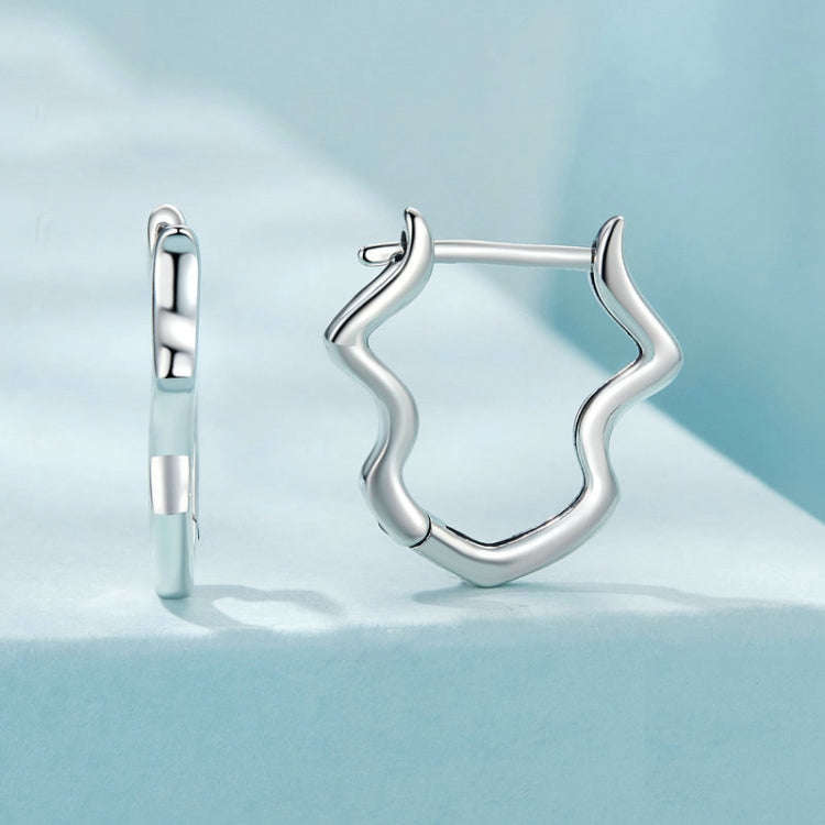 S925 Sterling Silver Wavy Earrings(SCE1761)