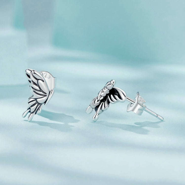 S925 Sterling Silver Three-dimensional Butterfly Earrings(SCE1762)