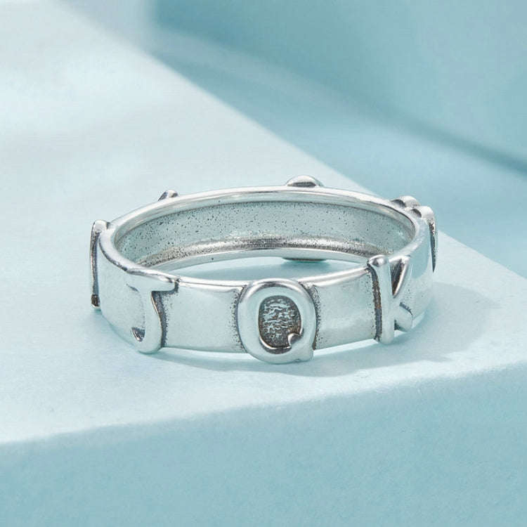 S925 Sterling Silver Playing Card Ring(No.7)