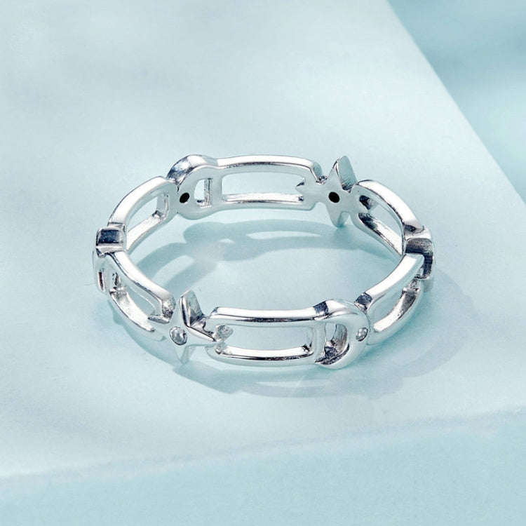 S925 Sterling Silver Star Moon Ring(No. 7)