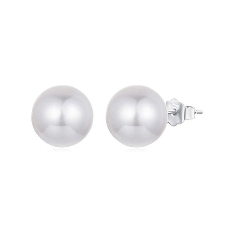 S925 Sterling Silver Elegant Seashell Earrings(10mm)