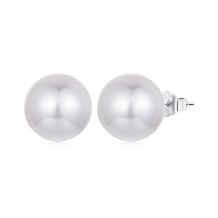 S925 Sterling Silver Elegant Seashell Earrings(12mm)