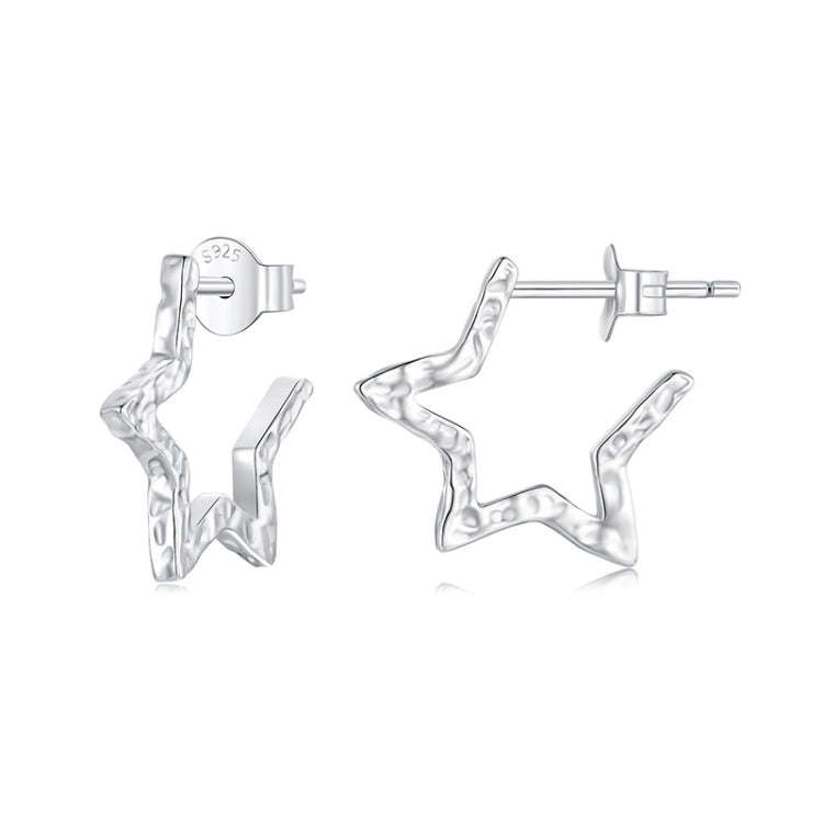 S925 Sterling Silver Star Earrings For Women(BSE1109)