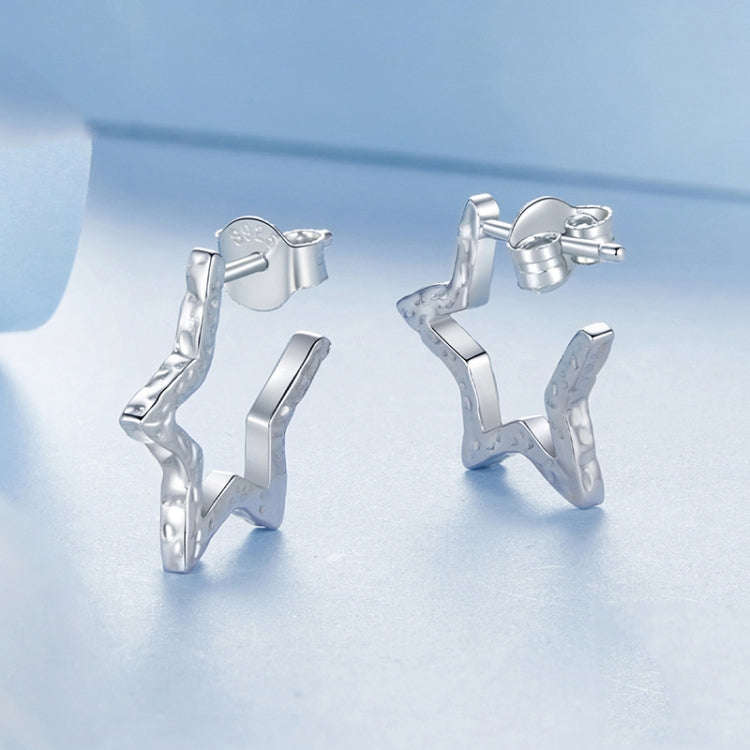 S925 Sterling Silver Star Earrings For Women(BSE1109)