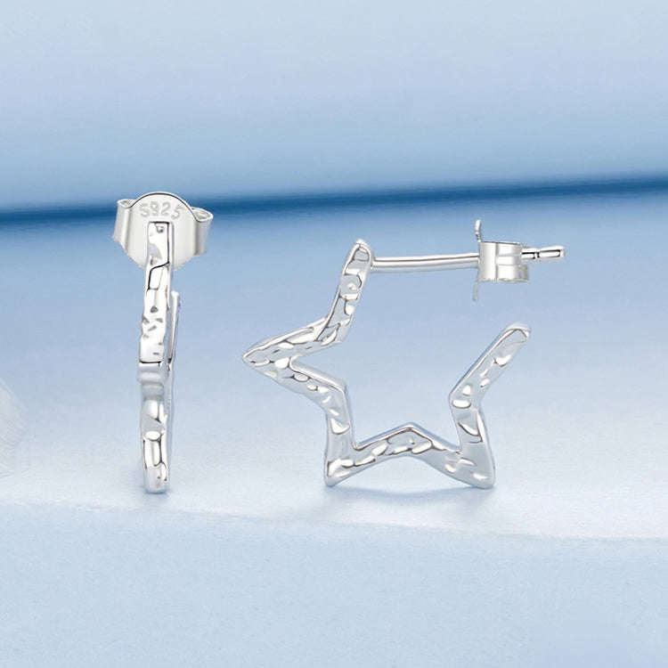S925 Sterling Silver Star Earrings For Women(BSE1109)