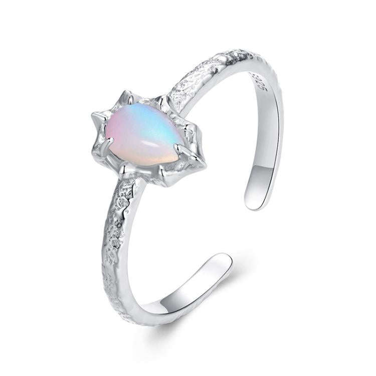 S925 Sterling Silver Fantasy Aurora Opal Adjustable Ring(BSR625-E)
