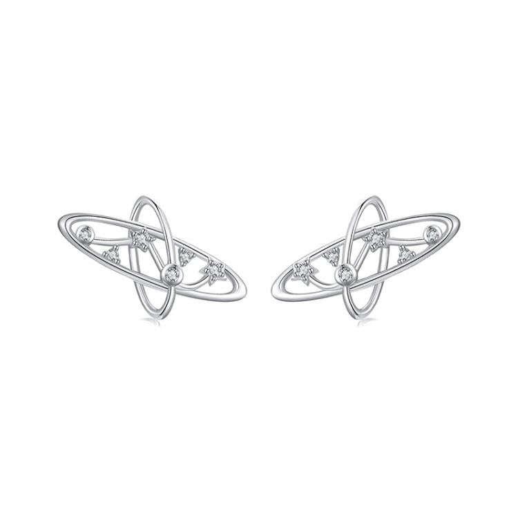 S925 Sterling Silver Mysterious Galaxy Hollow Earrings(SCE1821)