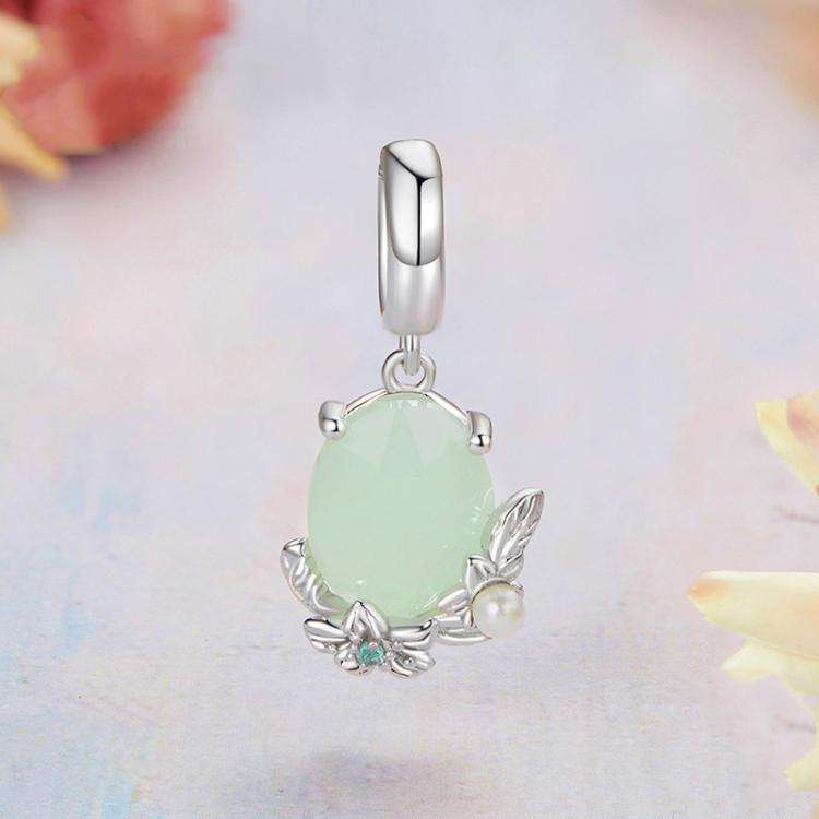 S925 Sterling Silver Pearl Flower Pendant(BSC1108)
