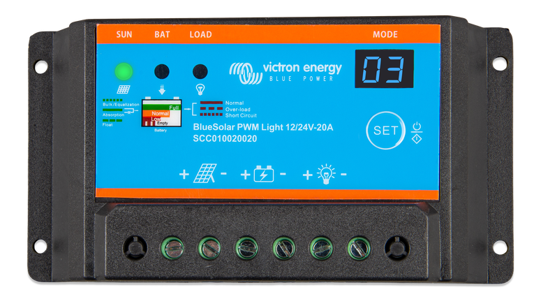 Victron BlueSolar PWM-Light Charge Controller 12/24V - 20A