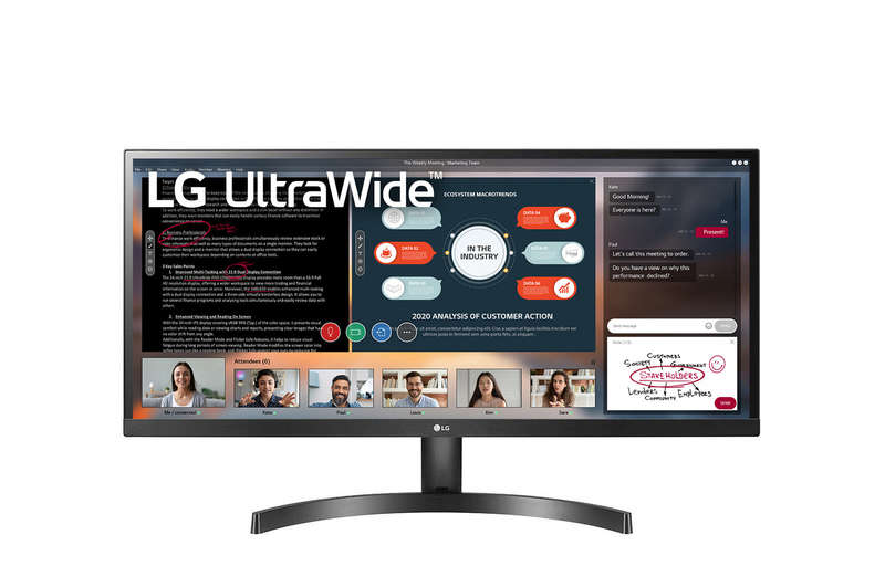 LG UltraWide 34" FHD IPS Monitor with USB-C- 34WQ650