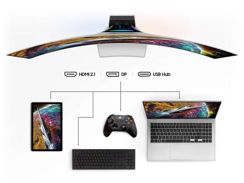 Samsung 49" Odyssey OLED G95, 0.03ms Response, 240Hz Smart Gaming