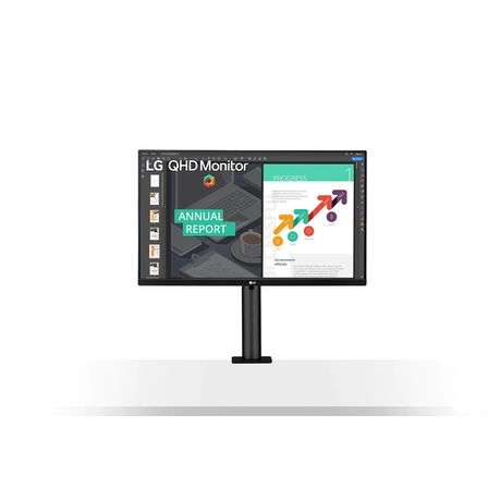 LG 27QN880 27" QHD Ergo IPS Monitor with USB Type-C