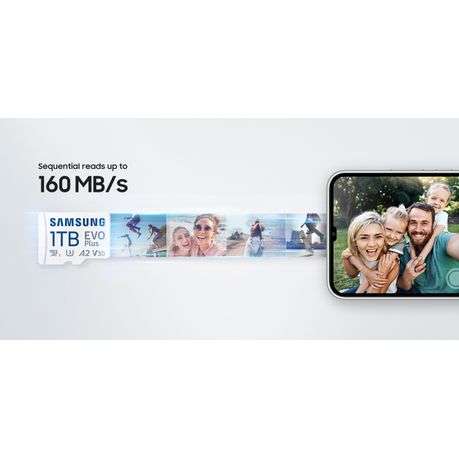 Samsung EVO Plus 1TB MicroSD Card and Adaptor