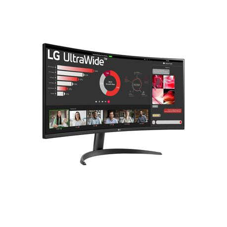 LG UltraWide 34" QHD VA Curved Monitor 100Hz - 34WR50QK