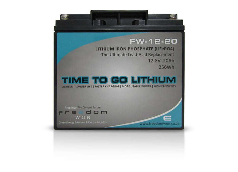 Freedom Won LiFePO4 Lithium Ion 12V - 20AH - FW 12-20