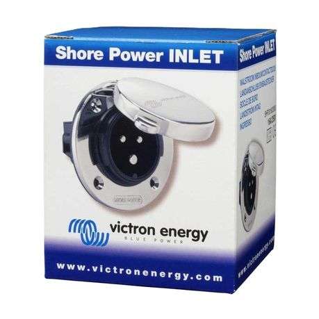 Victron Shore Power Inlet stainless with cover 16A/250Vac (2p/3w)