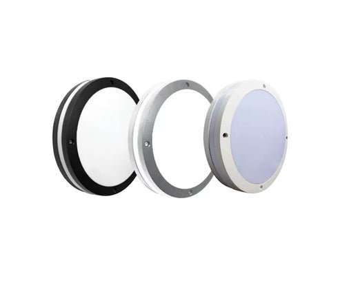 12W LED ROUND BULKHEAD FITTING WITH HALO ACCENT