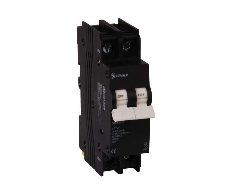 13MM DOUBLE POLE 3KA CIRCUIT BREAKERS C-CURVE
