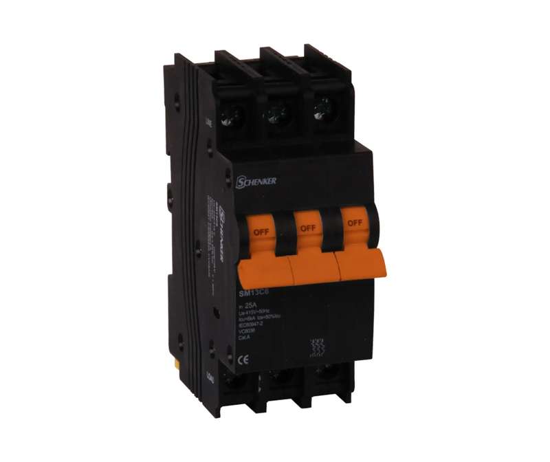 13MM TRIPLE POLE 6KA CIRCUIT BREAKERS D-CURVE