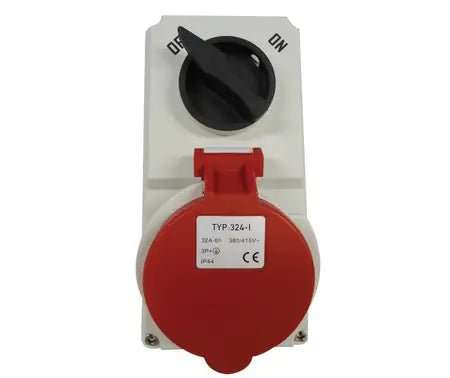 16A & 32A SWITCHED SOCKET INTERLOCKED - SURFACE MOUNTING IP44