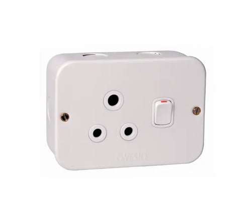 16A SINGLE STEEL INDUSTRIAL SOCKET
