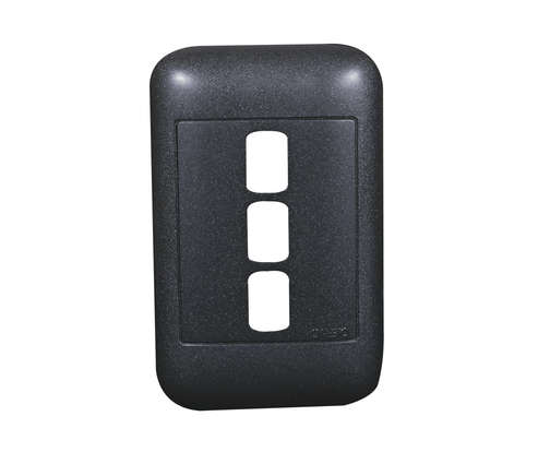 2X4 3 LEVER BLACK YOKE AND SURROUND