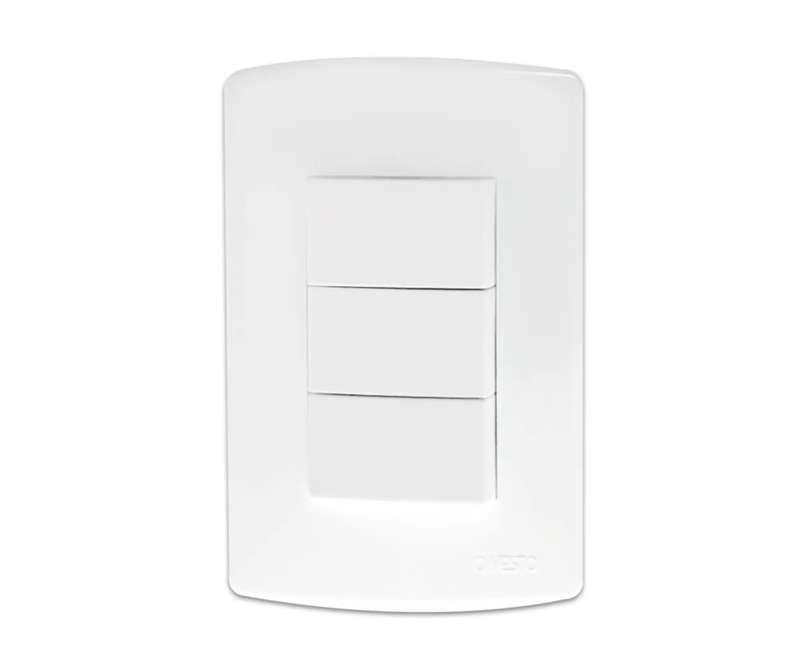 2X4 3 Lever Switches White