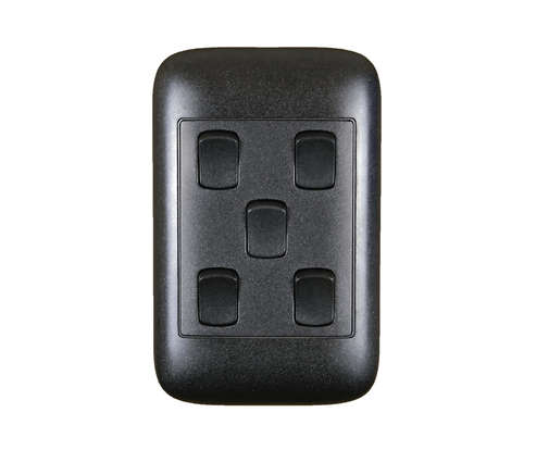2X4 5 LEVER 1 WAY SWITCH BLACK