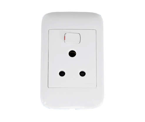 2X4 SINGLE SWITCHED SOCKET VERTICAL