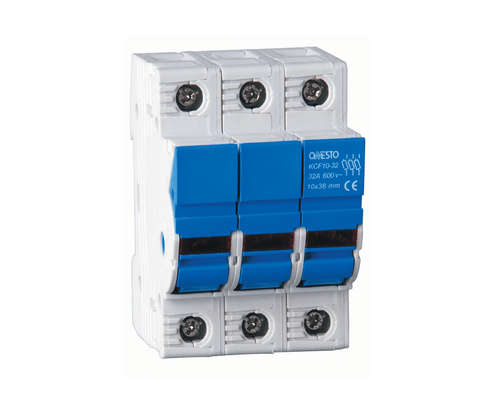 32A 3 POLE DIN RAIL FUSE HOLDER