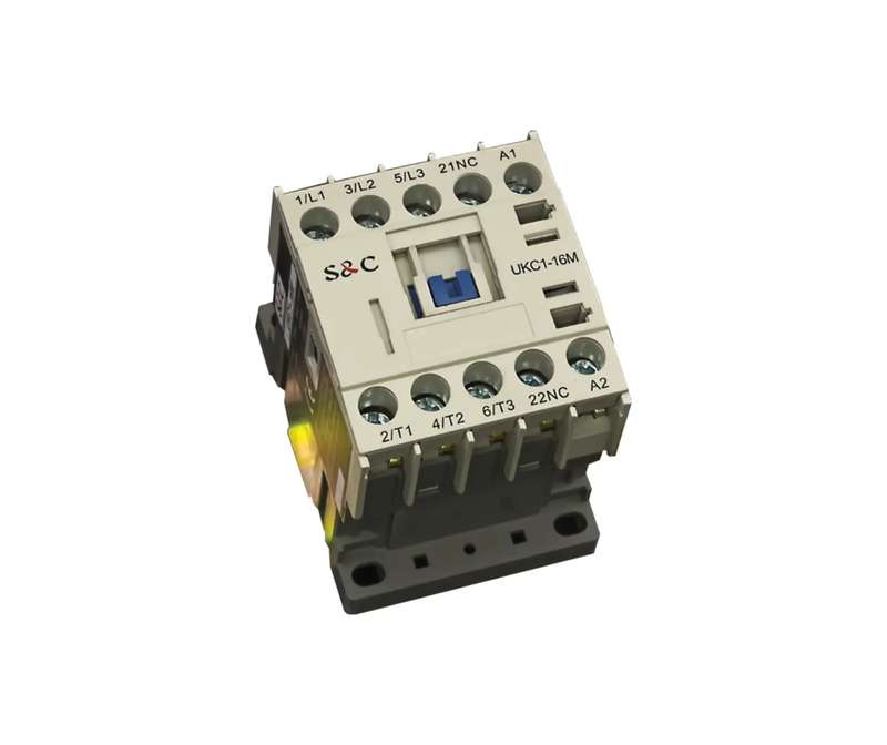 6-16A AC MINI MAGNETIC CONTACTORS 3 POLE - 1NO OR 1NC AUXILARY