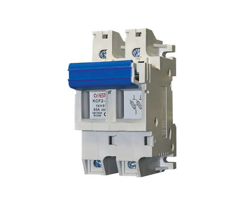 63A 2 POLE DIN RAIL FUSE HOLDER