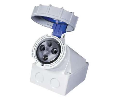 63A 3,4 & 5 PIN UNSWITCHED SOCKET OUTLETS SURFACE MOUNTING - IP67