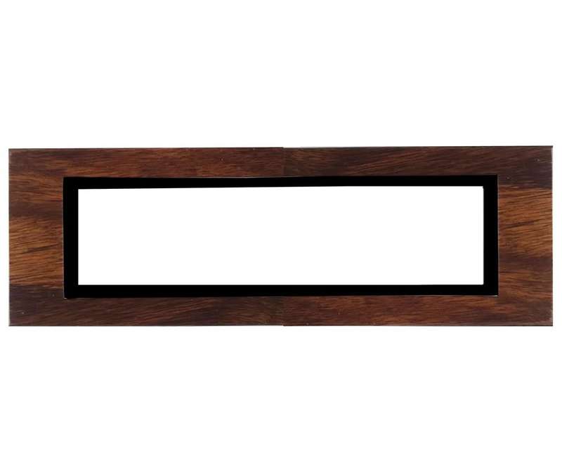 8 LEVER WOOD & BLACK BEZEL CLUSTER + BOX