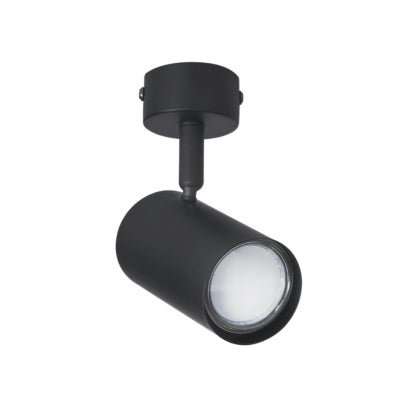 ADJUSTABLE GU10 BLACK OR WHITE 1 LIGHT SPOTLIGHT