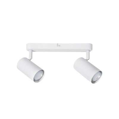 ADJUSTABLE GU10 BLACK OR WHITE 2 LIGHT SPOTLIGHT