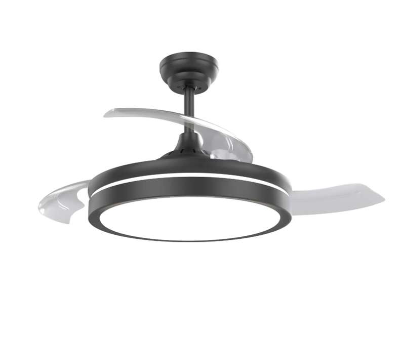 Black Aquila Dual Circulation 55W LED 3 Blade Ceiling Fan